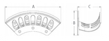 Preview: GEKA plus-Wandschlauchhalter "P", Leichtmetall